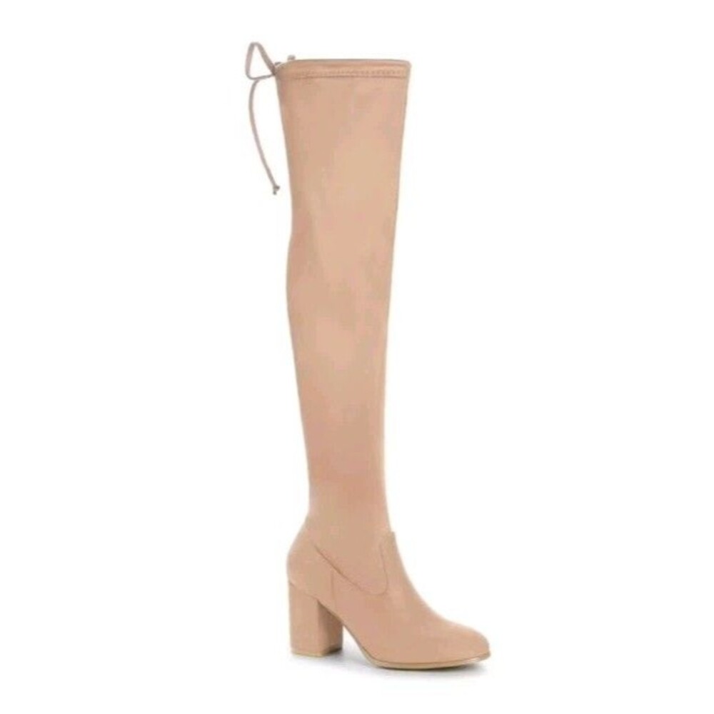 Womens Fashion Thigh High Boots 3.5" Block Heels Over the Knee Boots SZ 8.5